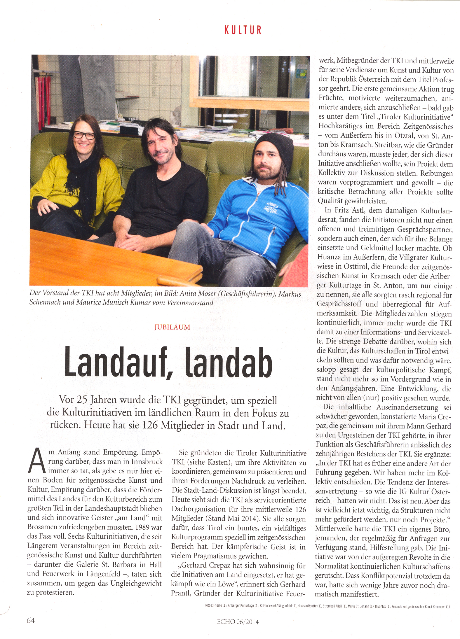 Echo Artikel über die TKI